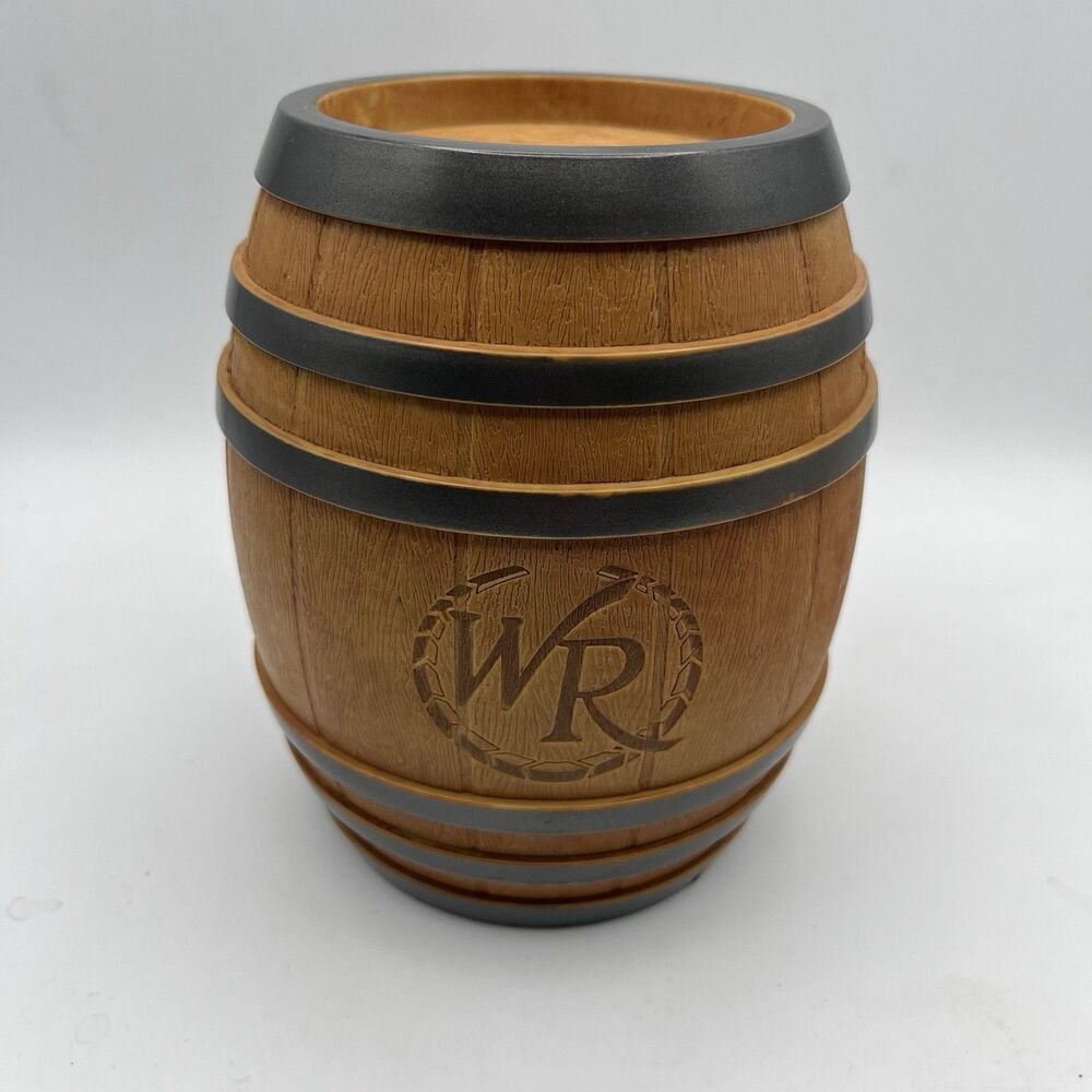 Whirley Drink Works Oak Barrel Mug Beverage Jug Viking Pirate Cosplay AND Straw